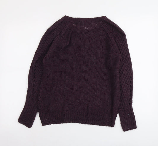 Womens UK Size 8 Dorothy Perkins Purple Pullover Jumper