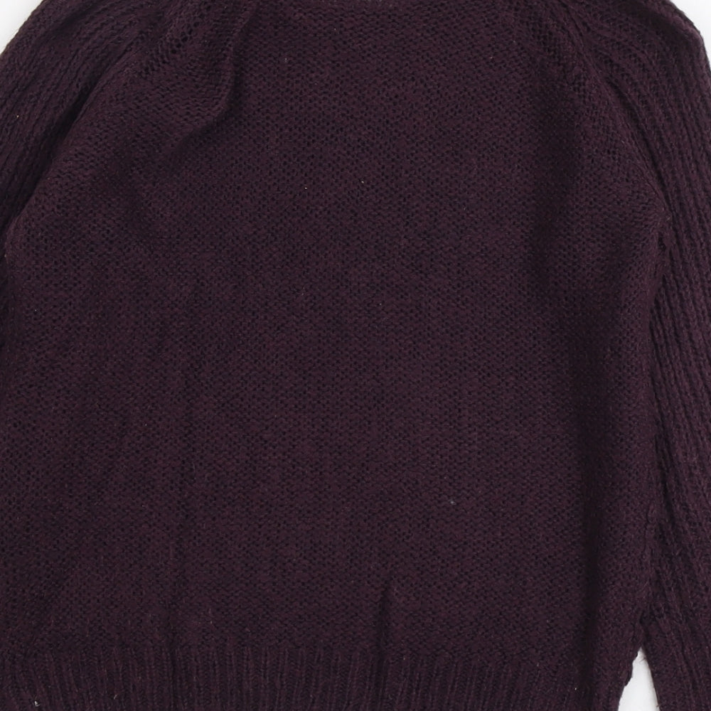 Womens UK Size 8 Dorothy Perkins Purple Pullover Jumper