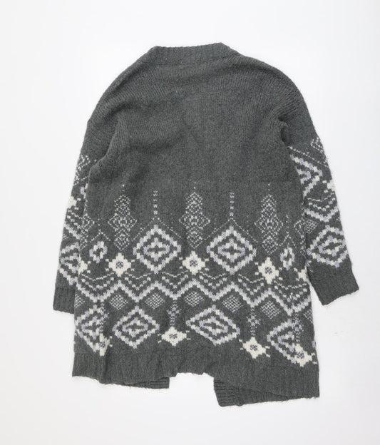 Womens UK Size 12 Marks and Spencer Grey Cardigan Jumper