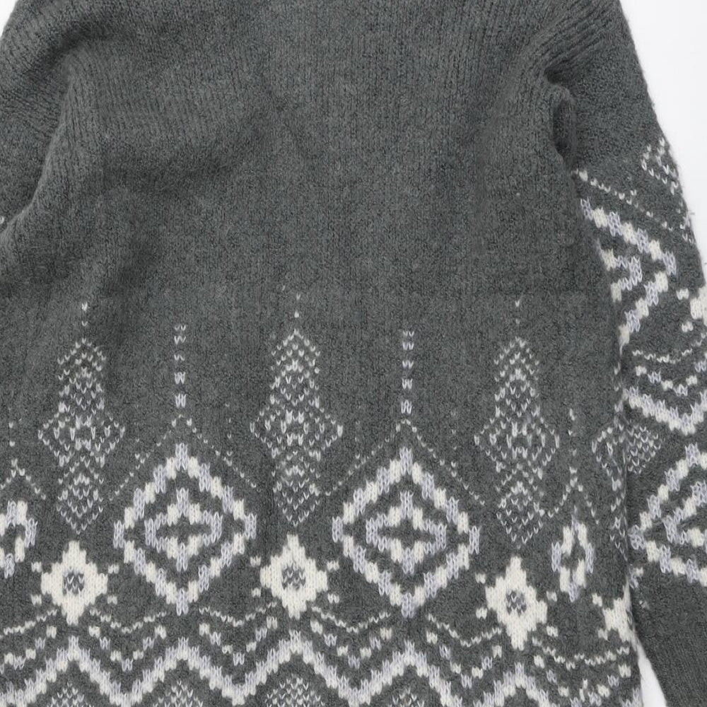 Womens UK Size 12 Marks and Spencer Grey Cardigan Jumper