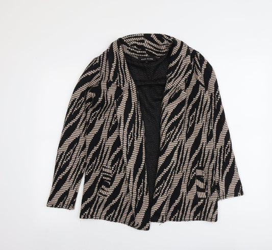Womens UK Size 8 River Island Black Kimono Coat