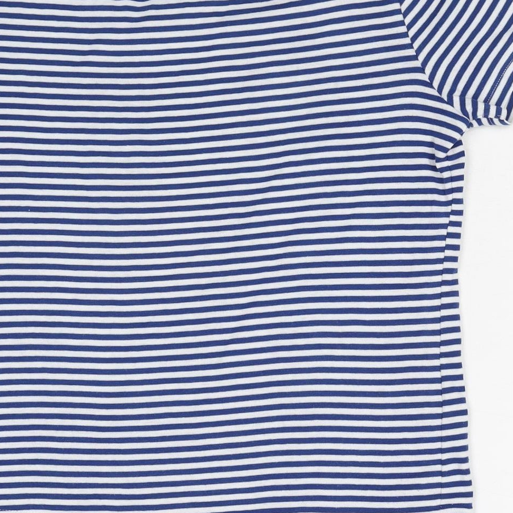 Womens UK Size S Bonmarché Blue Basic T-Shirt