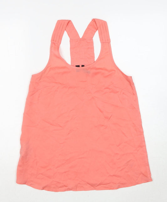 Womens UK Size S Mango Pink Basic Tank
