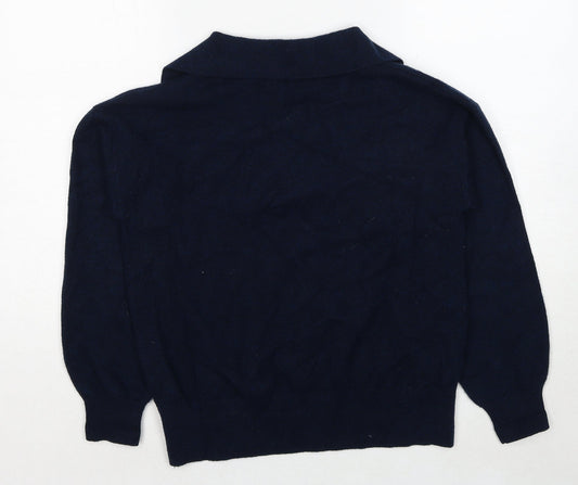 Womens UK Size S Marks and Spencer Blue Pullover Jumper