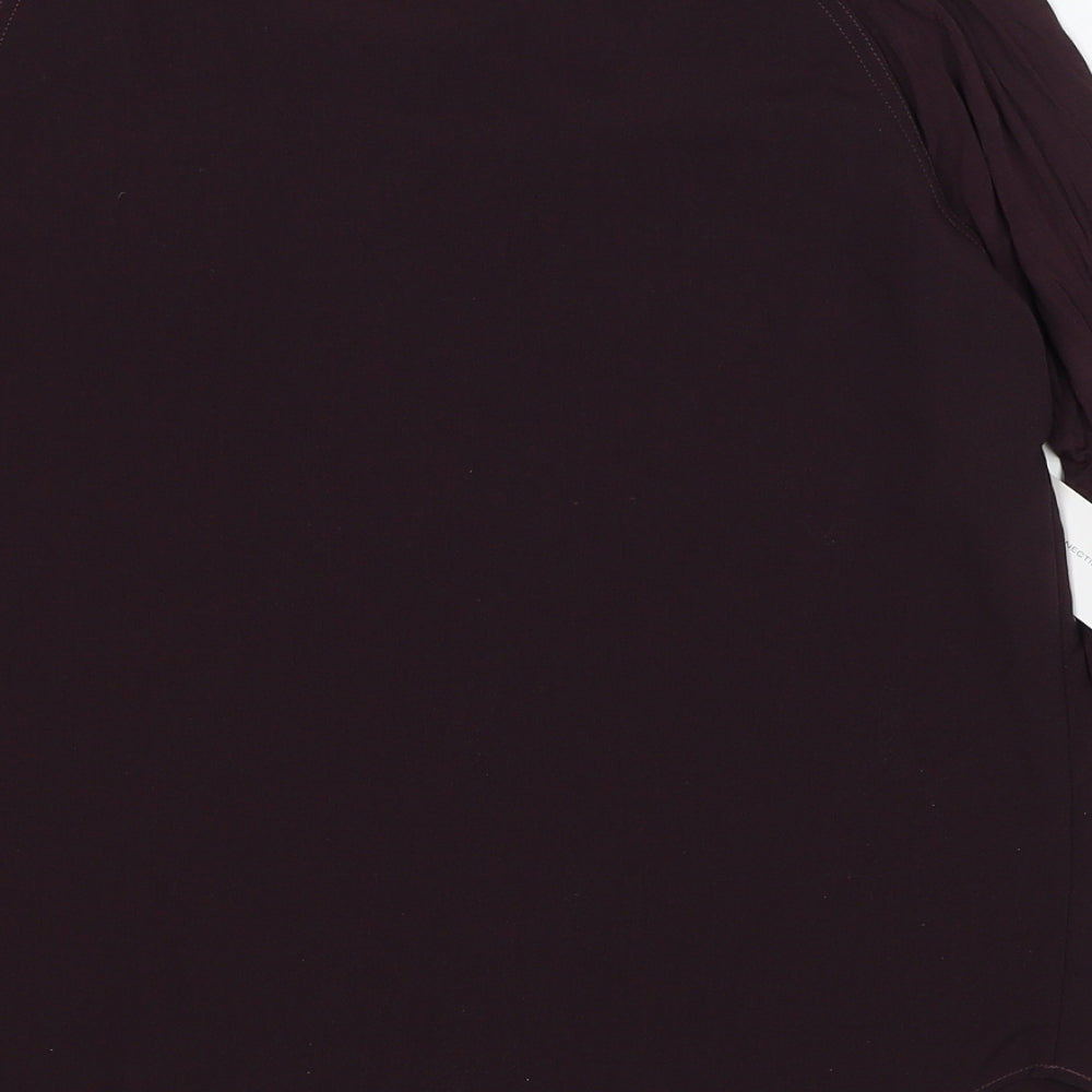 Womens UK Size 8 French Connection Brown Basic Blouse