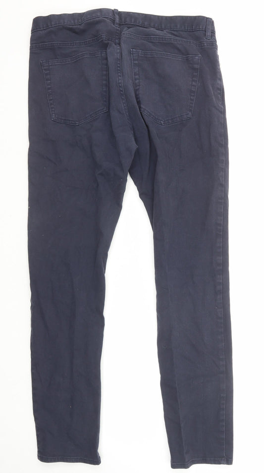 Womens UK Size 8 H&M Regular Fit Skinny Blue Jeans