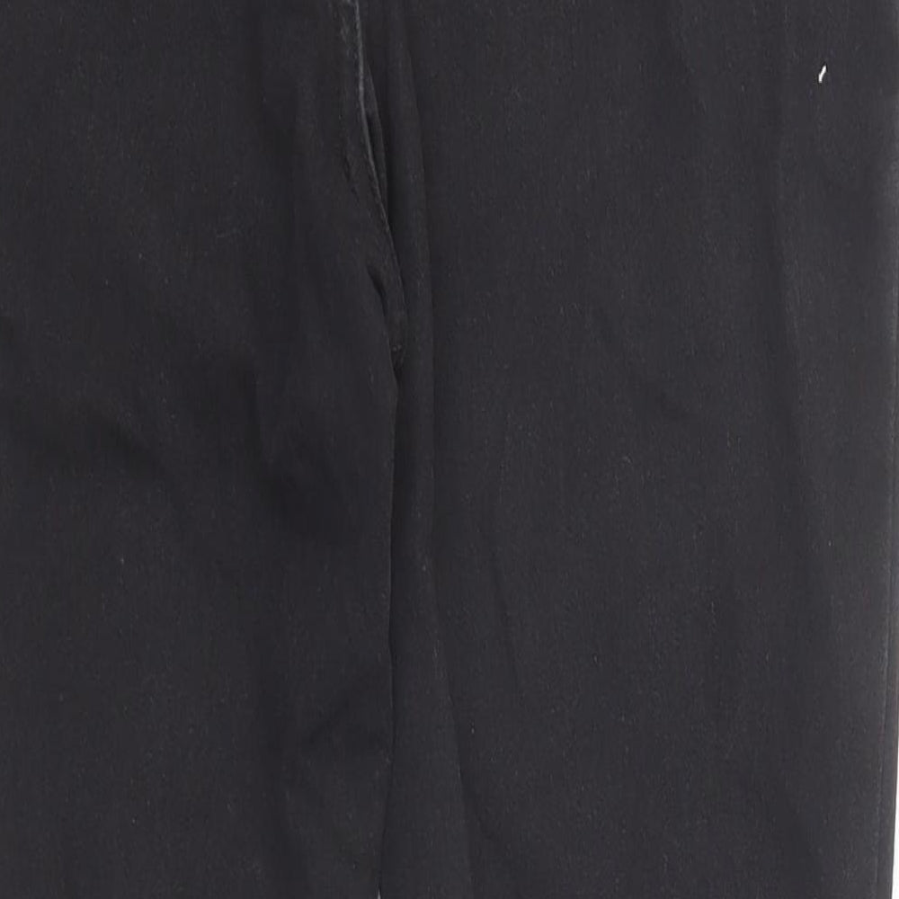 Boohoo Womens Black Cotton Skinny Jeans Size 10 Regular Zip