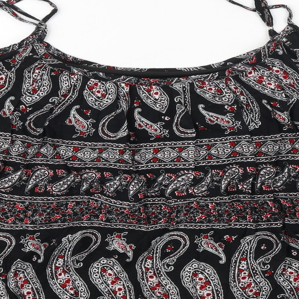 Womens UK Size 16 Select Black Cropped Blouse