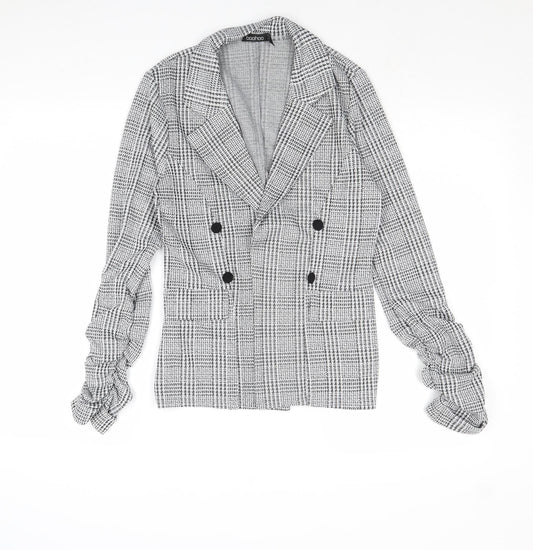 Womens UK Size 10 Boohoo Grey Jacket
