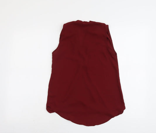 Womens UK Size 6 New Look Red Basic Tank
