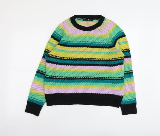 Womens UK Size 12 Very Multicoloured Pullover Jumper