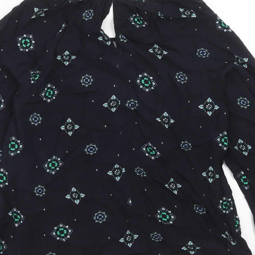 Womens UK Size 6 Marks and Spencer Blue Basic Blouse