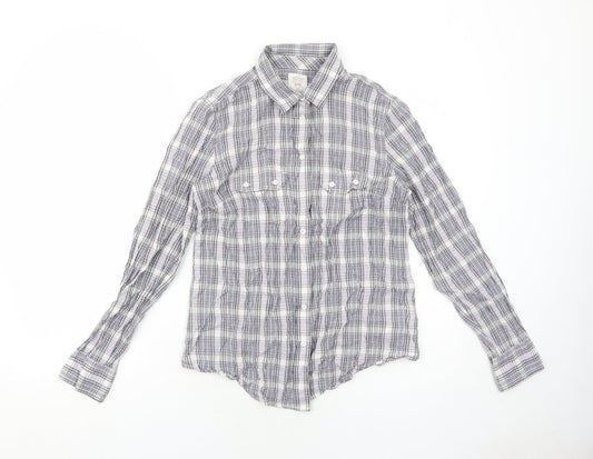 Womens UK Size 8 Gap Purple Basic Button-Up