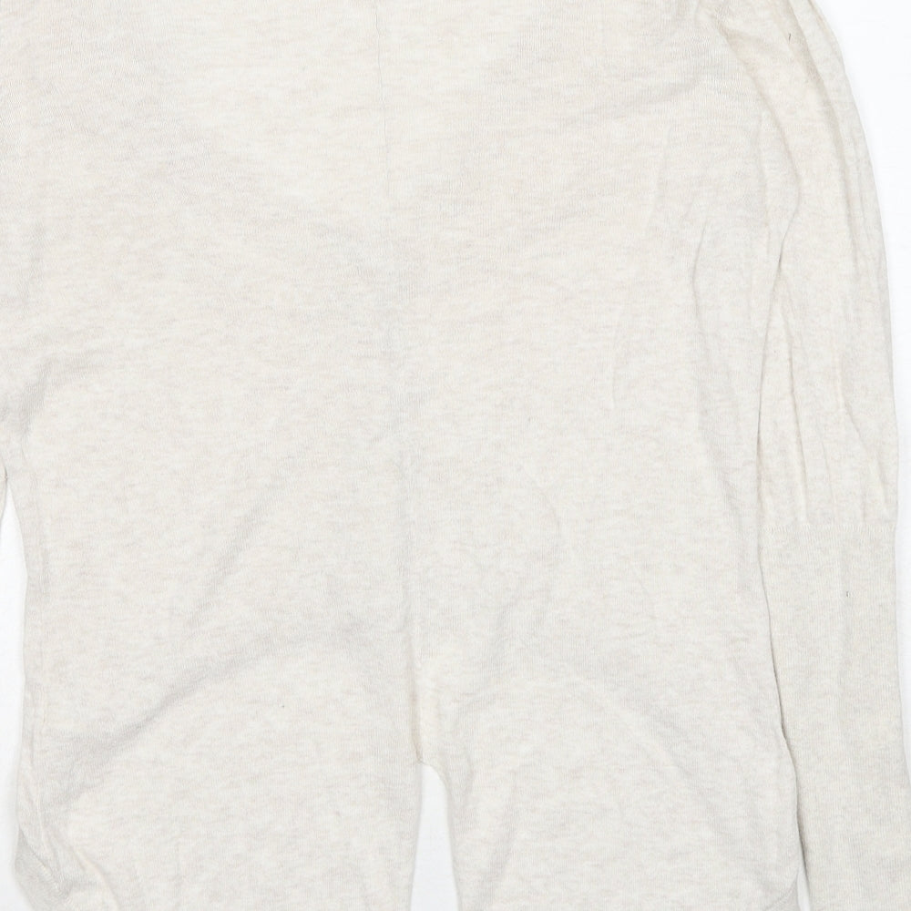 Womens UK Size 12 Dorothy Perkins Beige Cardigan Jumper