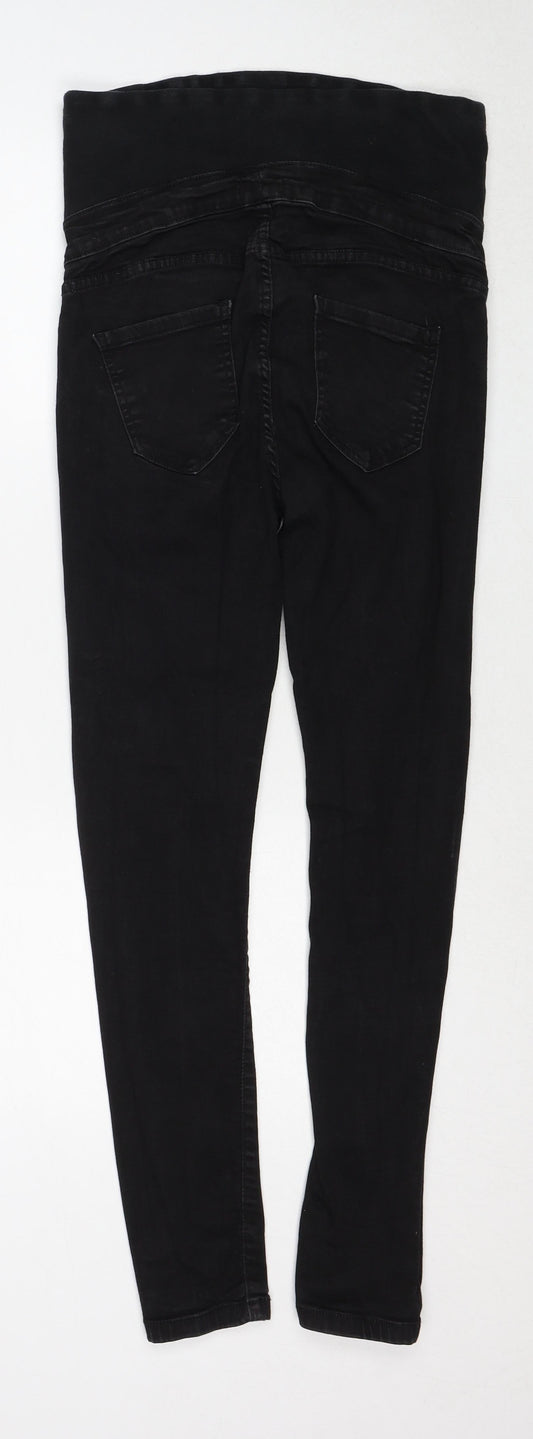 Boohoo Womens Black Cotton Skinny Jeans Size 8 Regular