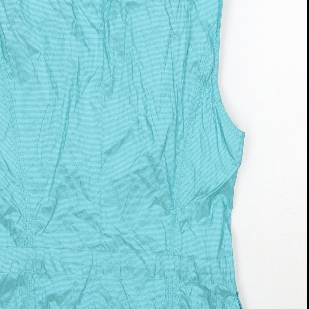 Gerry Weber Womens Blue Gilet Jacket Size 12 Zip