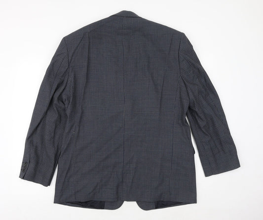 Mens UK Size 42 Marks and Spencer Regular Blue Suit Jacket