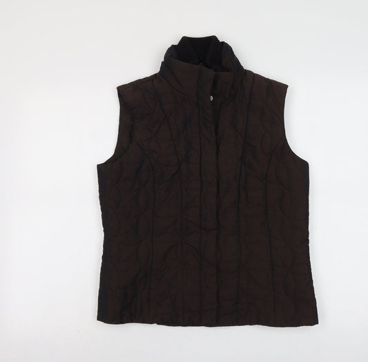 Womens UK Size 10 Alex & Co Brown Gilet