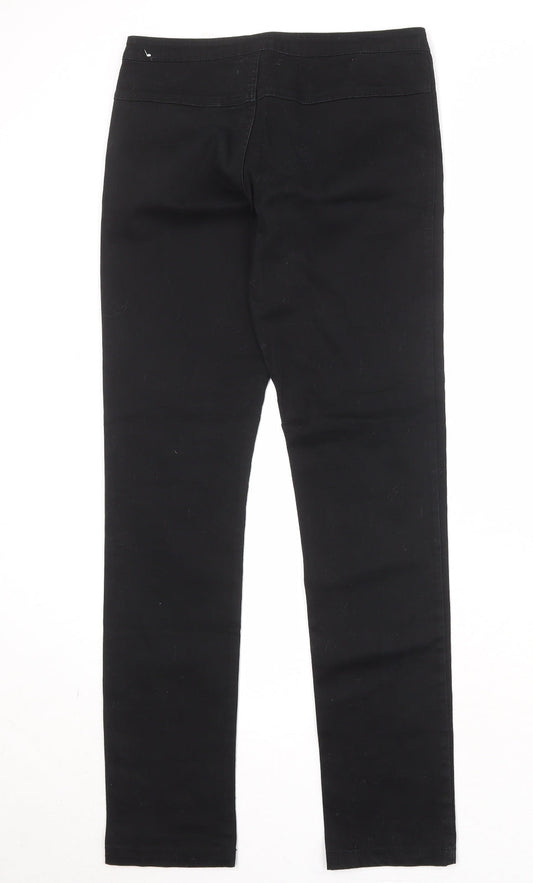 Only Womens Black Cotton Skinny Jeans Size 28 in Regular Zip