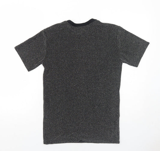 Womens UK Size S Reclaimed Vintage Black Basic T-Shirt