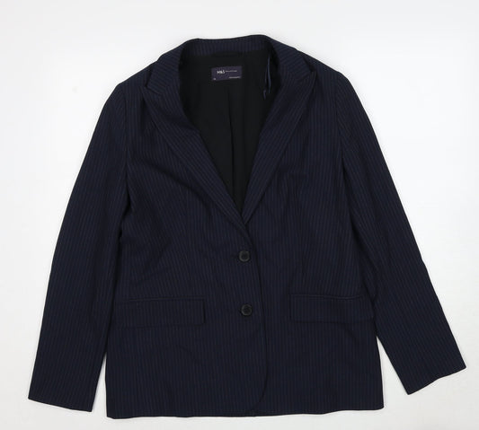 Womens UK Size 12 Marks and Spencer Regular Blue Suit Jacket