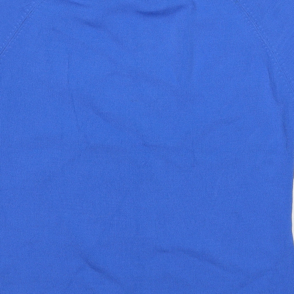 Womens UK Size S Sky Design Blue Cardigan Jumper