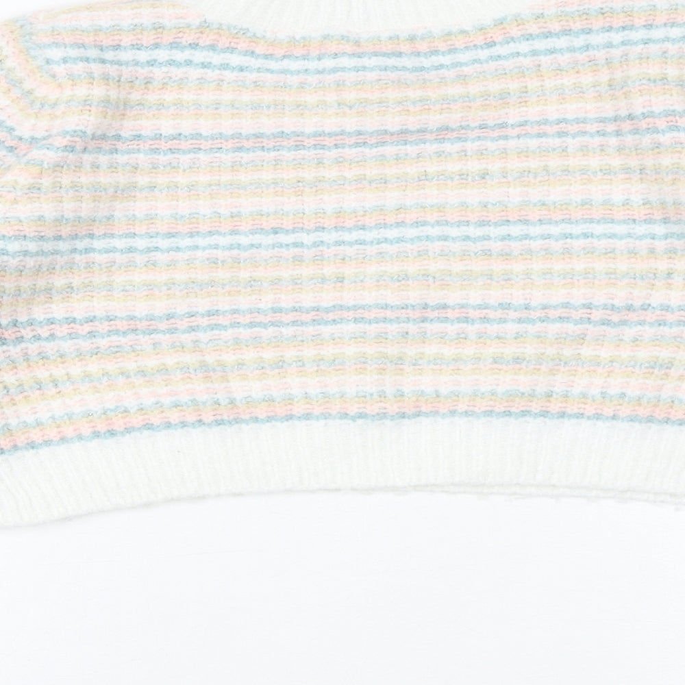 Womens UK Size M PRETTYLITTLETHING Multicoloured Pullover Jumper