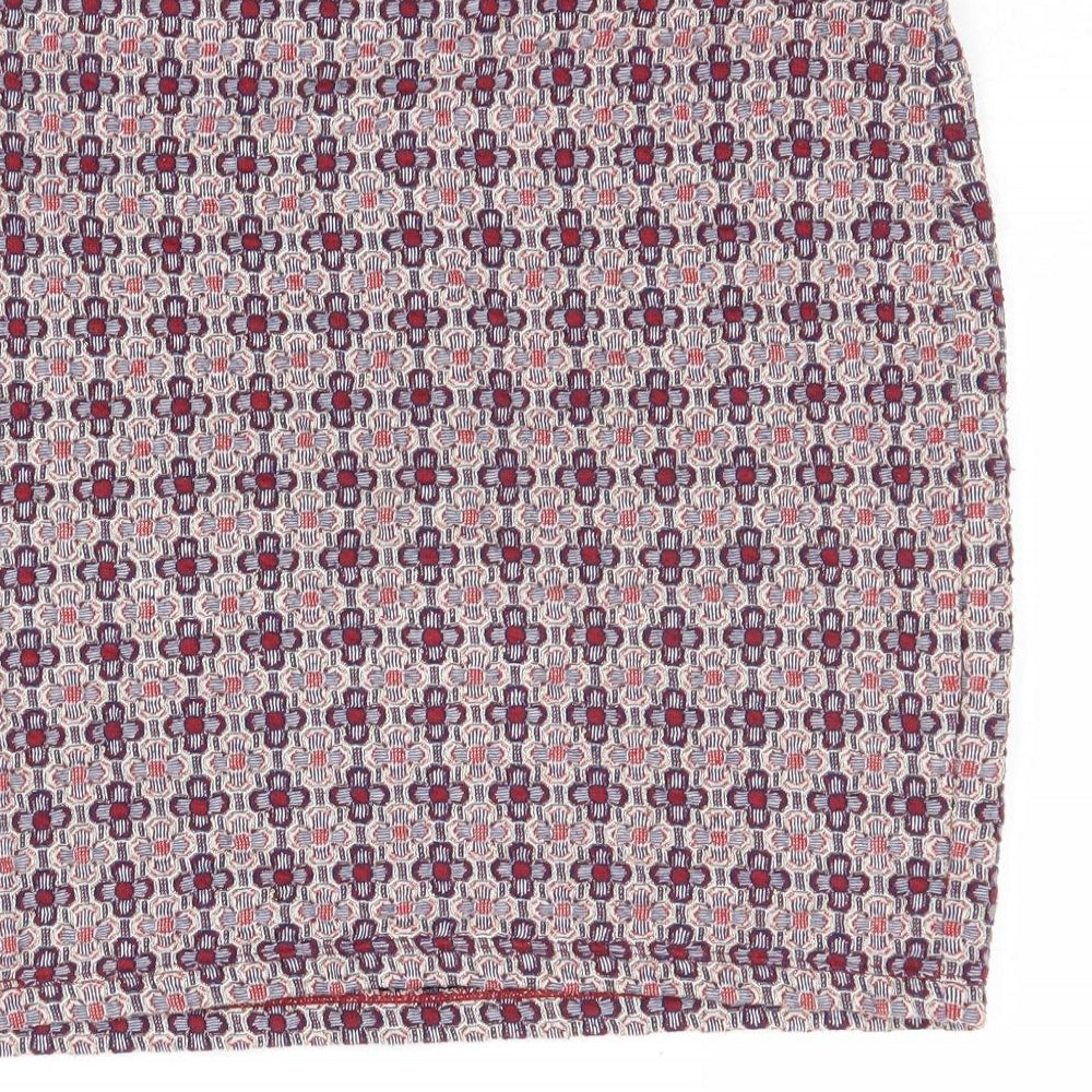 ORSAY Womens Multicoloured Geometric Polyester Bandage Skirt Size 28 in