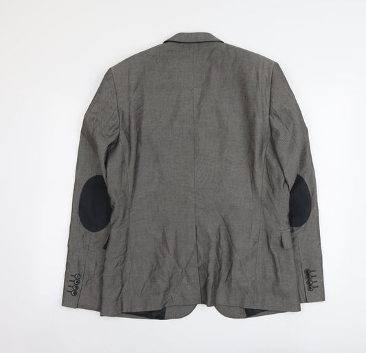 Mens UK Size L H&M Regular Grey Suit Jacket