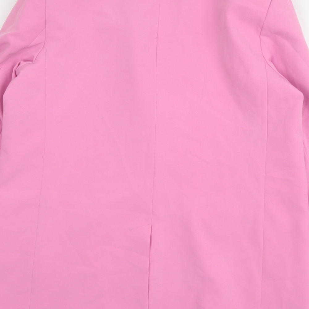 Only Womens Pink Polyester Jacket Suit Jacket Size 12