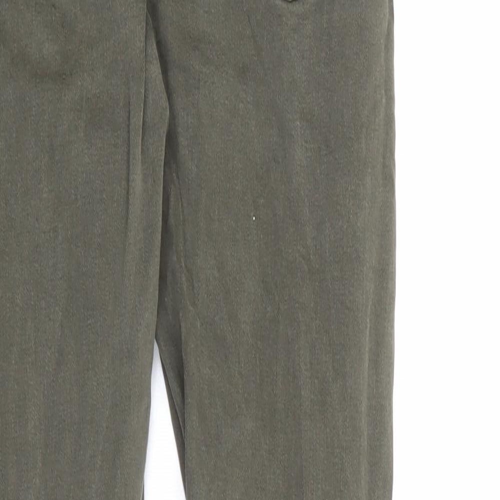 New Look Womens Green Cotton Skinny Jeans Size 8 Regular Zip