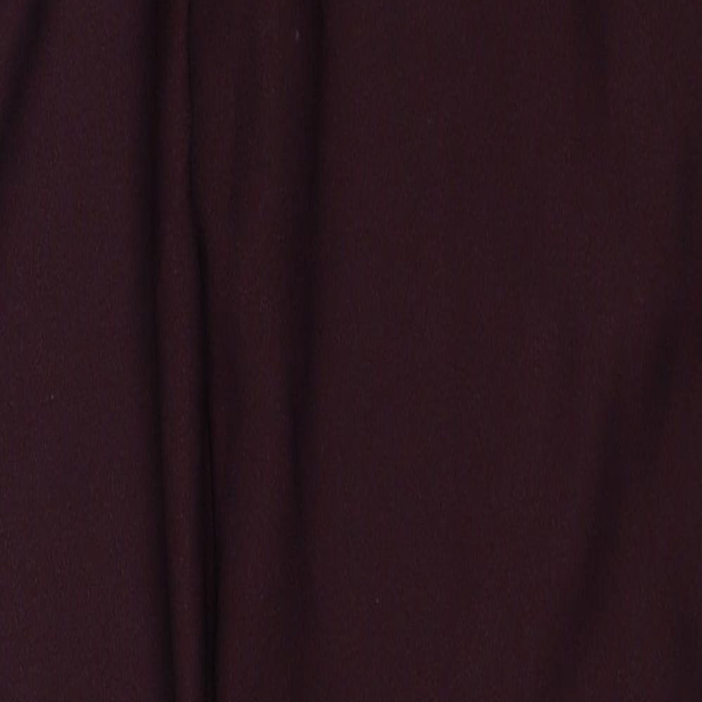 Womens UK Size 8 Wallis Regular Fit Purple Trousers
