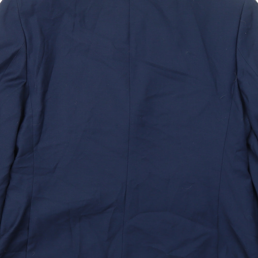 Mens UK Size 38 Marks and Spencer Regular Blue Suit Jacket