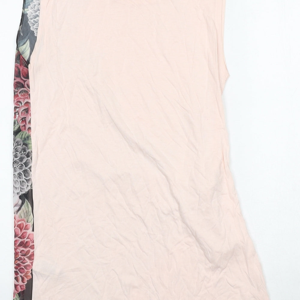 Womens UK Size 10 Per Una Pink Wrap Tank