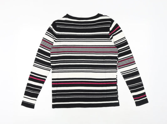 Womens UK Size 12 M&Co Black Pullover Jumper
