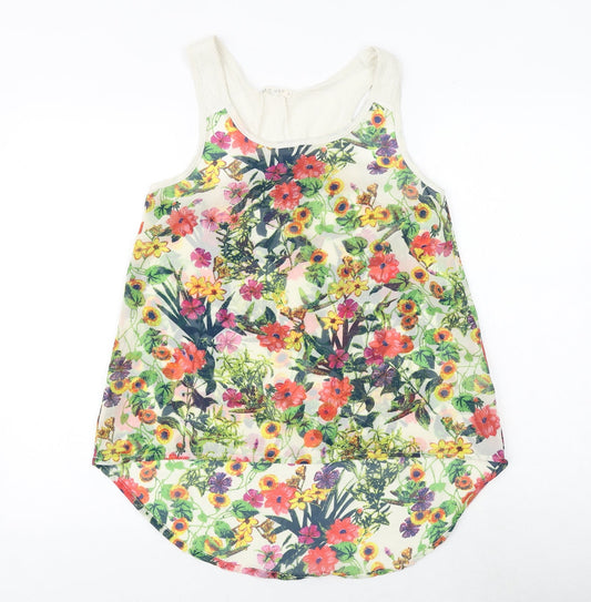 Womens UK Size S Brave Soul Multicoloured Basic Tank