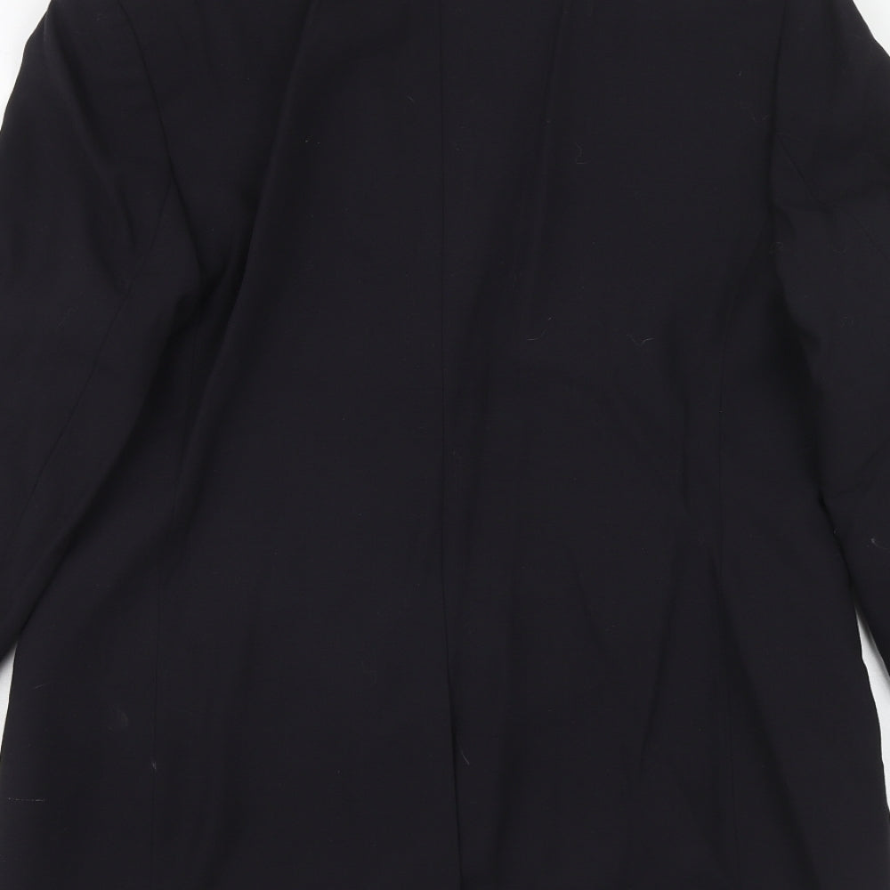 Marks and Spencer Womens Blue Wool Jacket Suit Jacket Size 14
