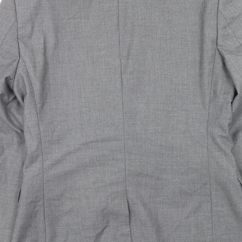 Mens UK Size 38 Topman Regular Grey Suit Jacket