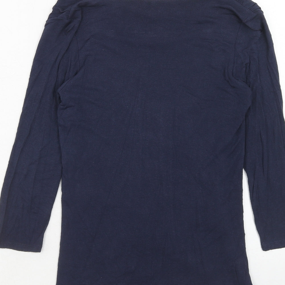 Womens UK Size M Phase Eight Blue Basic Blouse