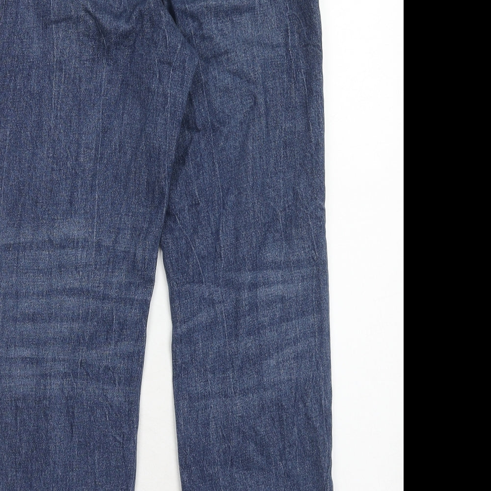 Womens UK Size 28 in Marks and Spencer Regular Fit Straight Blue Jeans