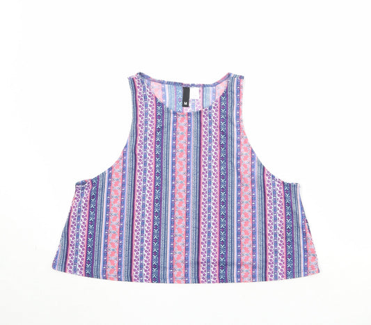 Womens UK Size M Divided by H&M Multicoloured Basic Tank