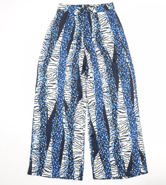 Womens UK Size 4 Nasty Gal Regular Fit Blue Trousers