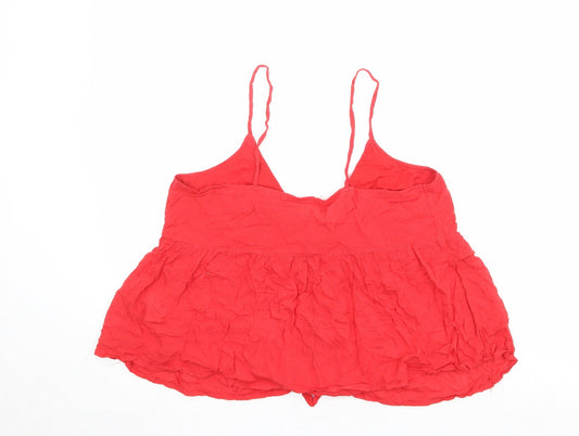 Womens UK Size 12 New Look Red Basic Tank