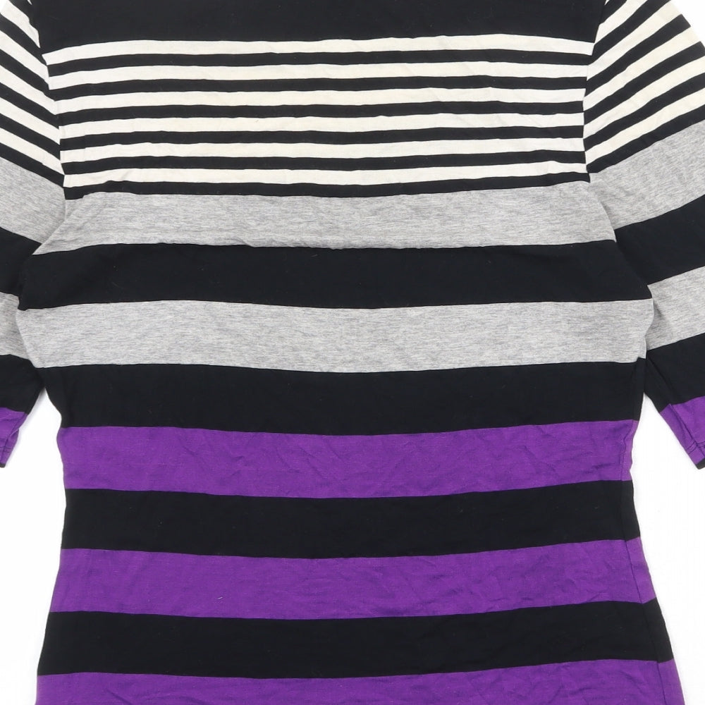 Womens UK Size 8 Marks and Spencer Multicoloured Basic T-Shirt