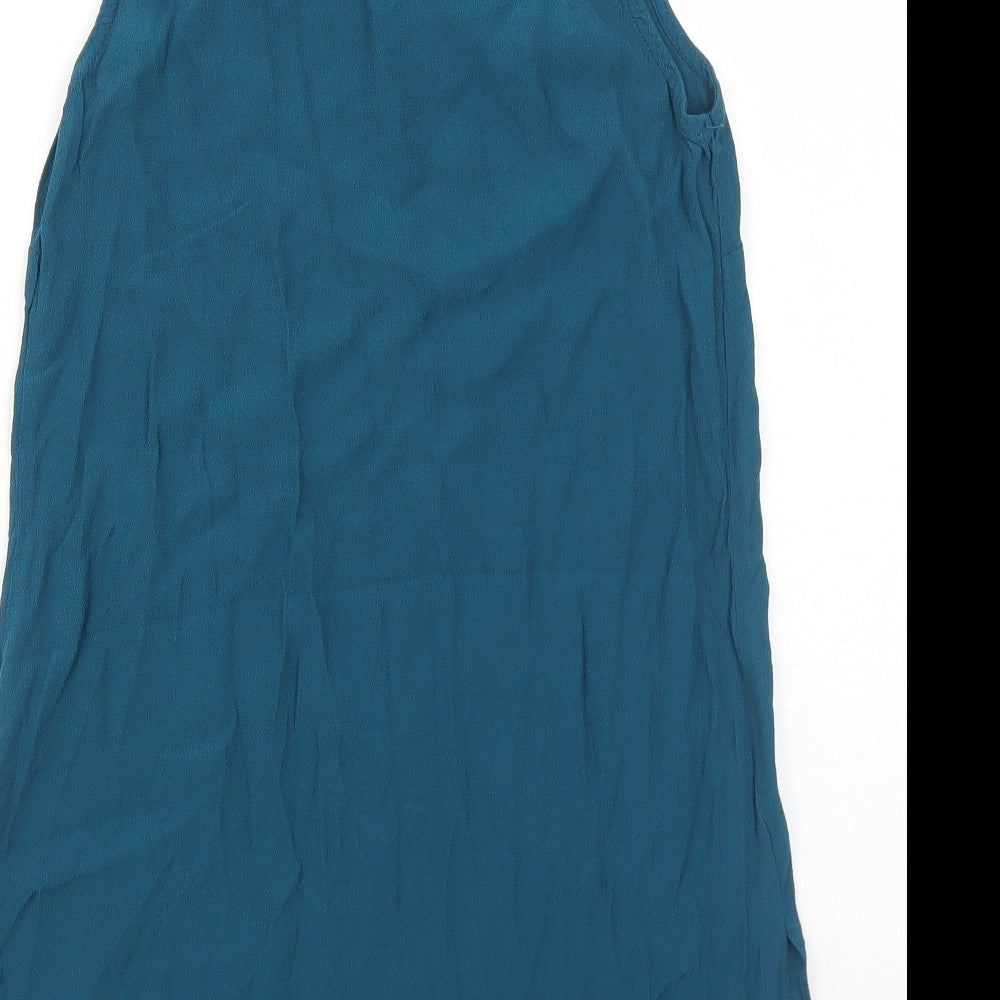 Womens UK Size 8 Red Herring Blue Basic Tank