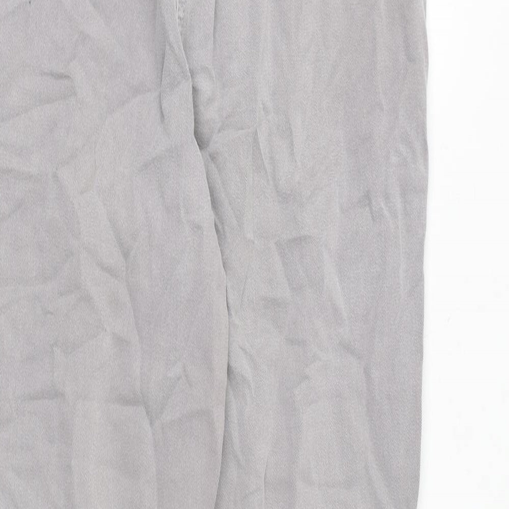NEXT Womens Grey Cotton Straight Jeans Size 10 Regular Zip