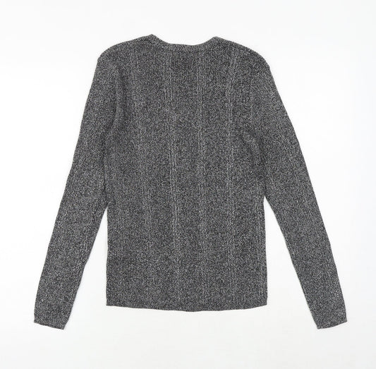 Womens UK Size 8 Marks and Spencer Silver Basic Blouse