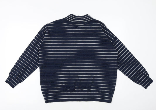 Womens UK Size M Marks and Spencer Blue Pullover Jumper