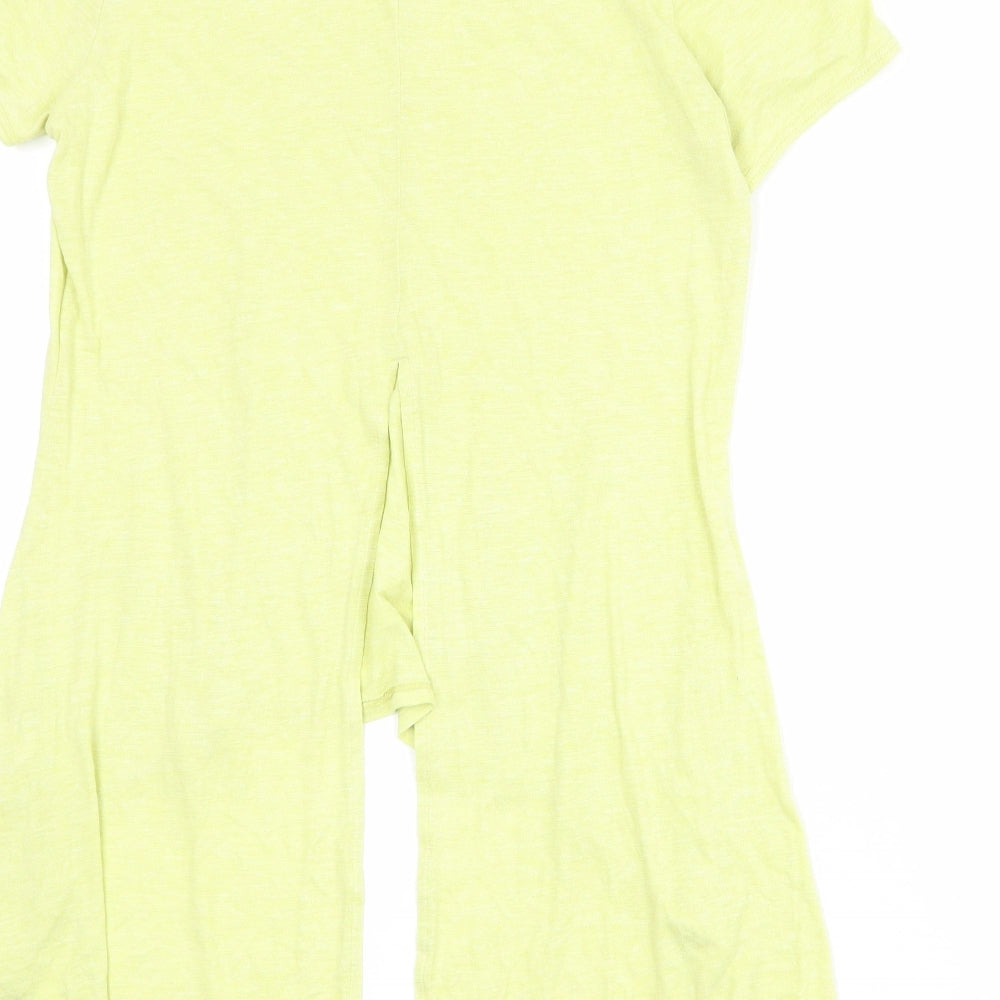 Womens UK Size 12 Marks and Spencer Yellow Basic T-Shirt