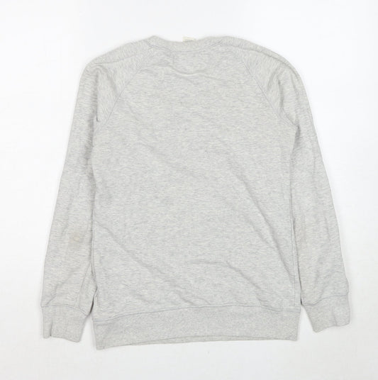 DECATHLON Womens Grey Cotton Pullover Sweatshirt Size XS Pullover